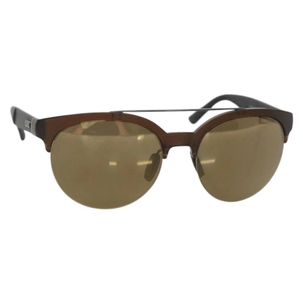 Gucci Sunglasses Plastic Dark Brown Auth Ba4175